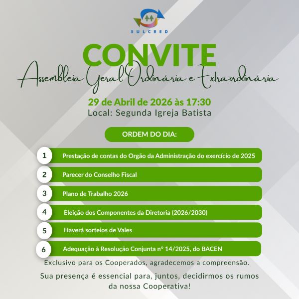 Edital de convocação